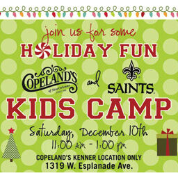 For Kids: Fun with Copeland’s and the Saints